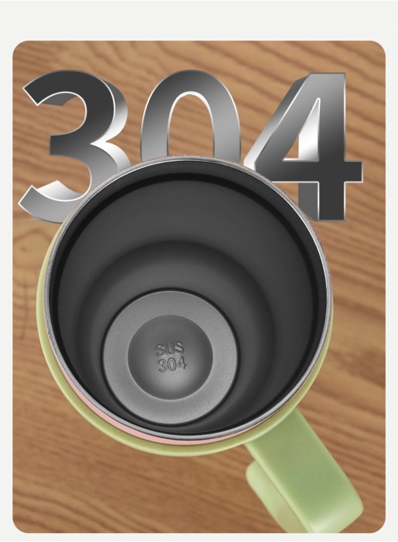 كوب بسعة 1200 مل مع مقبض وغطاء بمصاصة معزول بسعة 40 أونصة زجاجة ماء قابلة لإعادة الاستخدام من الفولاذ المقاوم للصدأ المعزولة بالفراغ كوب للسفر قهوة مثلجة للمشروبات الساخنة والباردة - Image 4